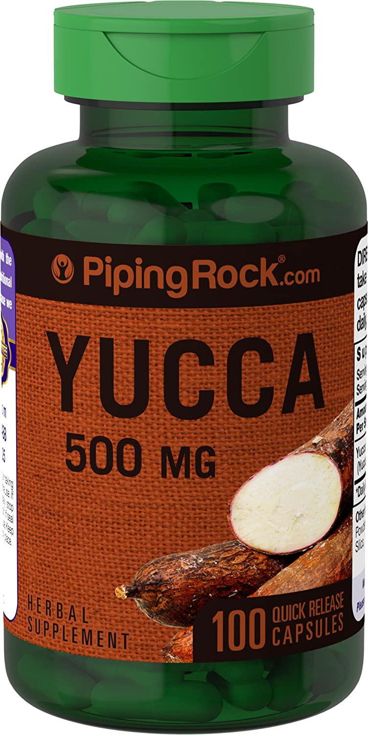 Корень юкки Piping Rock Yucca Root 500 mg 100 Quick Release Capsules