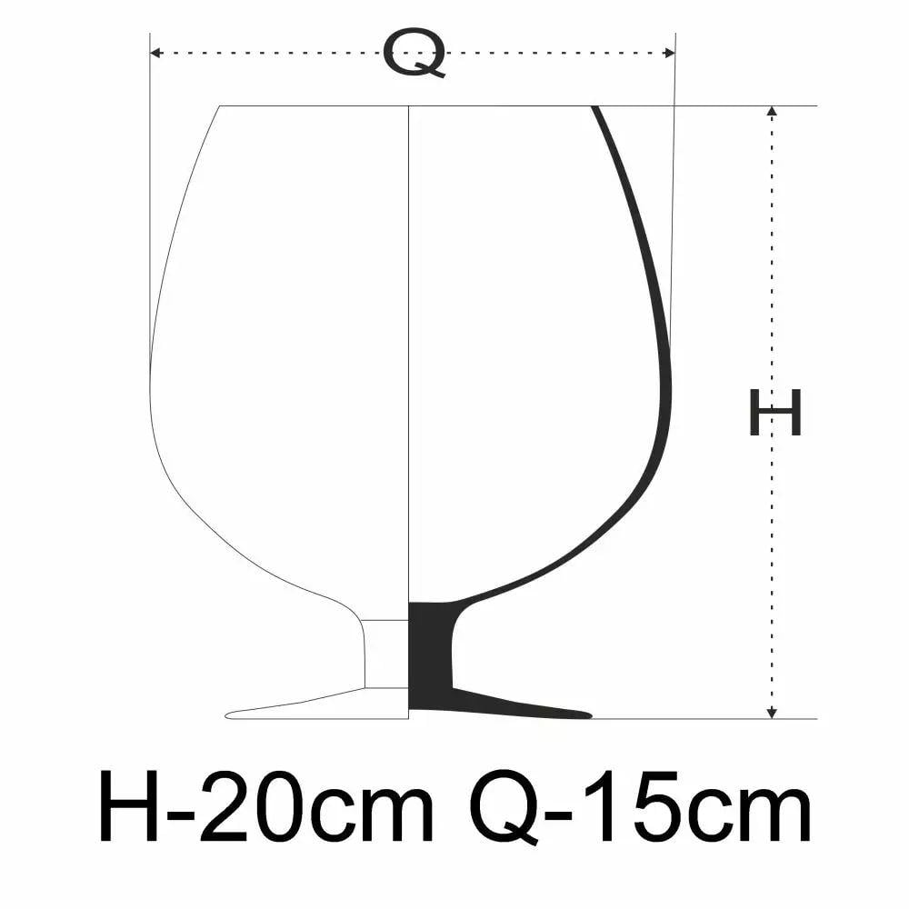 Ваза скло у формі коньячниці 2 л - фото 2 Ваза скло у формі коньячниці 2 л - фото 2