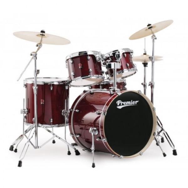 Ударна установка Premier 64899-25 XPK Stage 20 Lacquer + набір стійок Premier 5864, APK/XPK Hardware Pack 3000 Series Trans Ruby