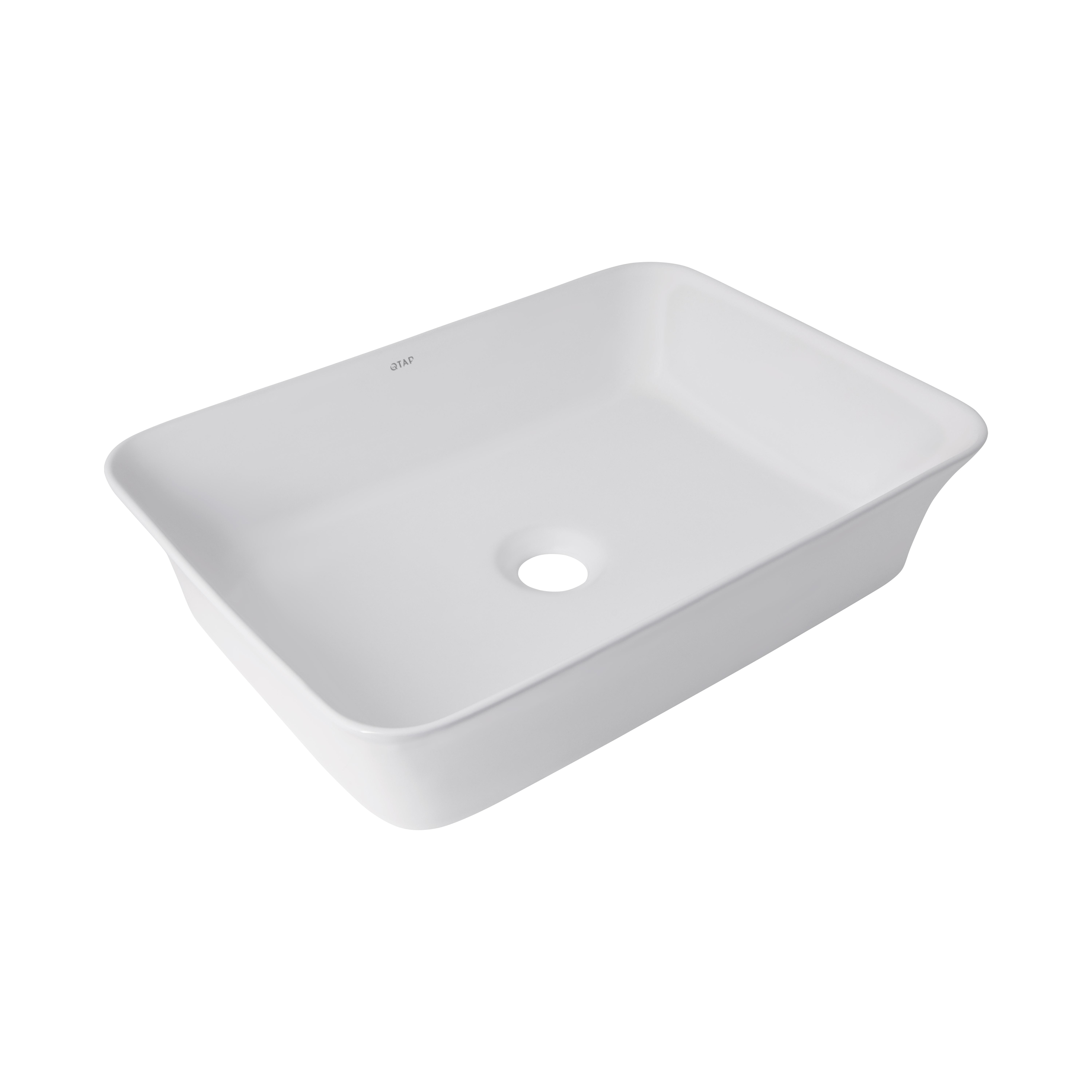 Раковина-чаша Qtap Virgo 490х350х110 мм White (QT18112261WN)