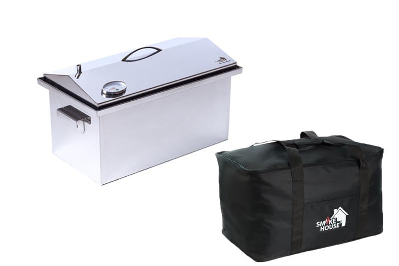 Коптильня с термометром и сумкой Smoke House L DeLuxe 520х300х320 мм до 6 кг (2689474090)