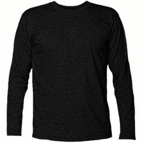 Футболка с длинным рукавом без рисунка XXL (220380-2-4811)