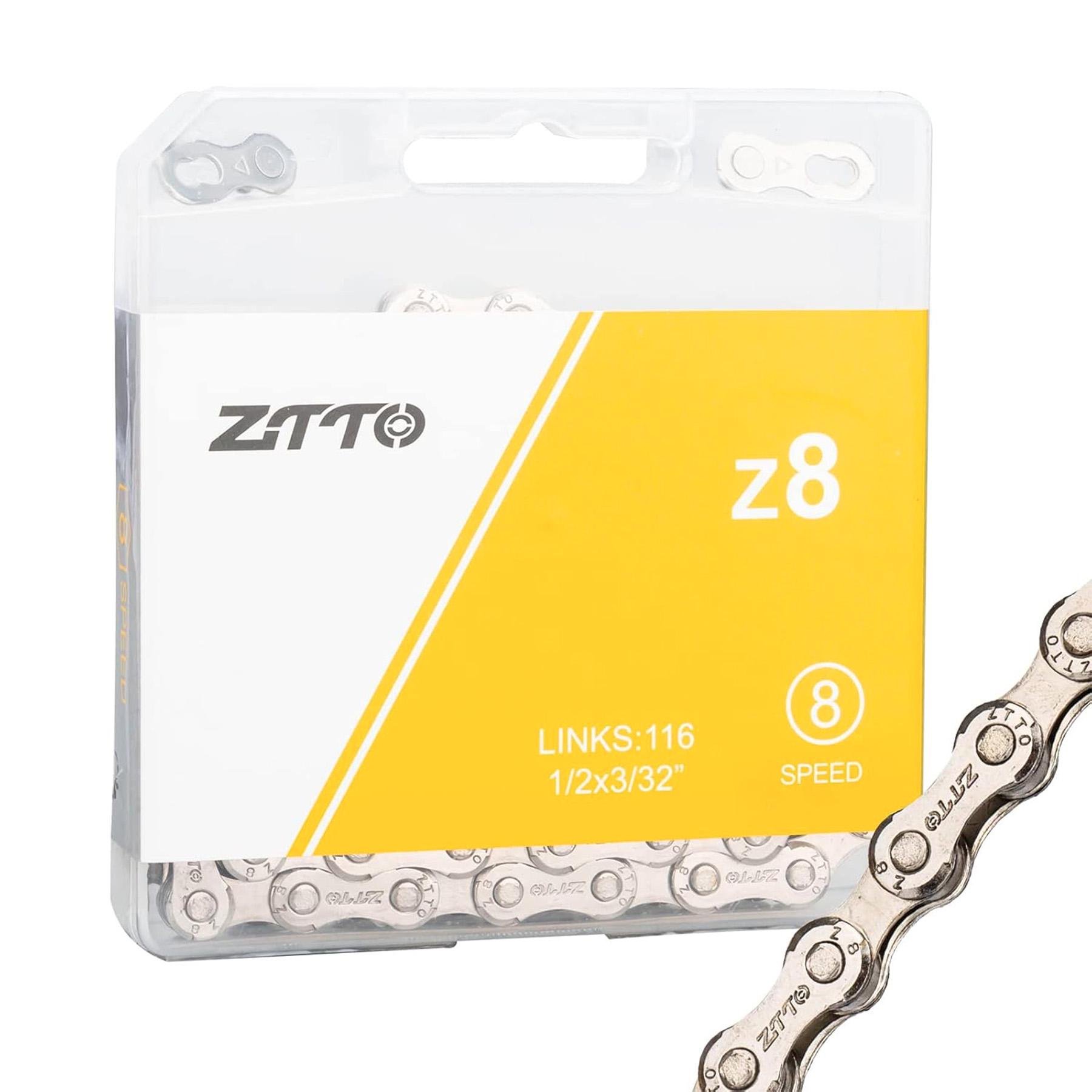 Цепь велосипедная ZTTO X8 6-7-8 скоростей Серебристый (ZTT-X8-6150)