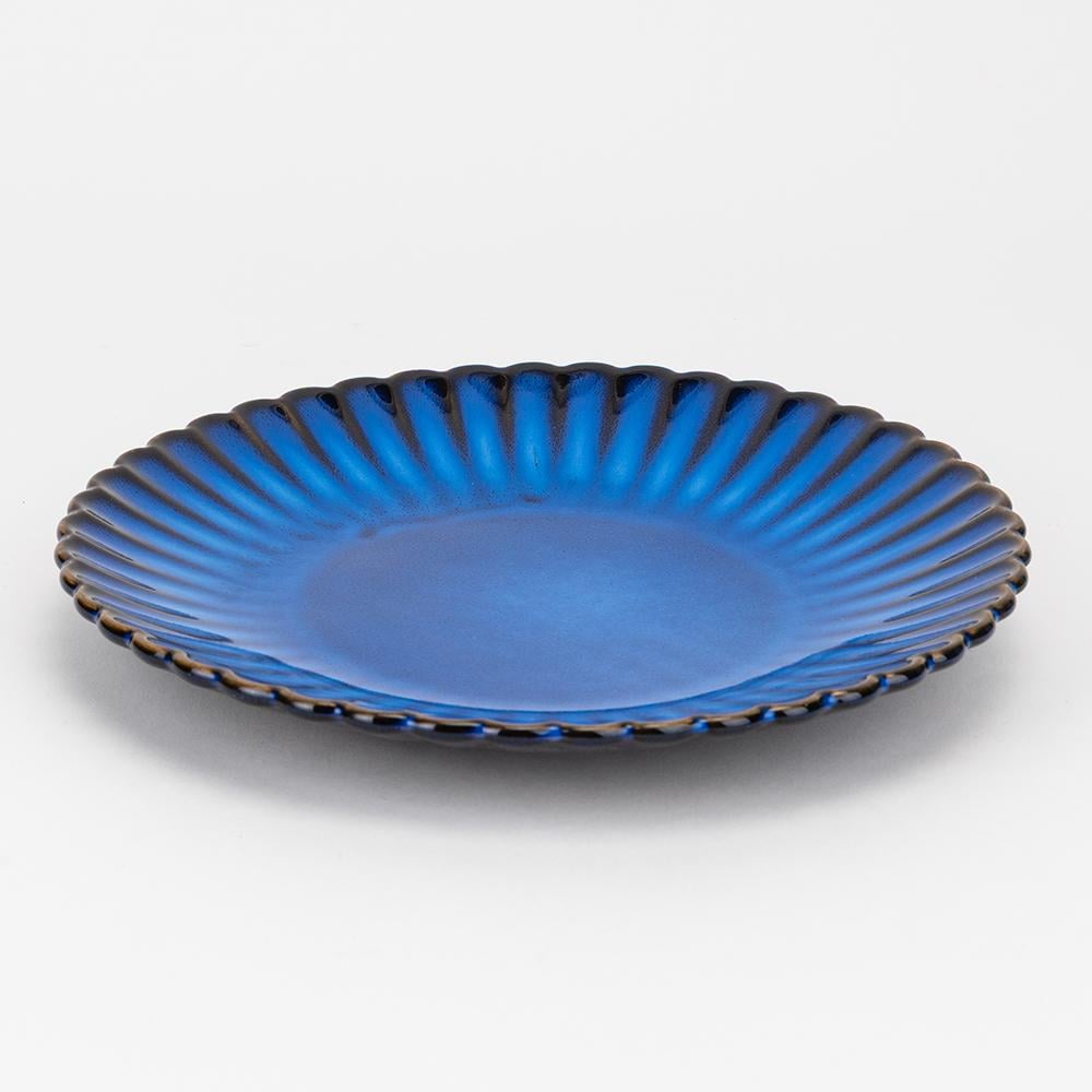 Блюдо керамическое сервировочное Элеганс 25 см Синий (193112)