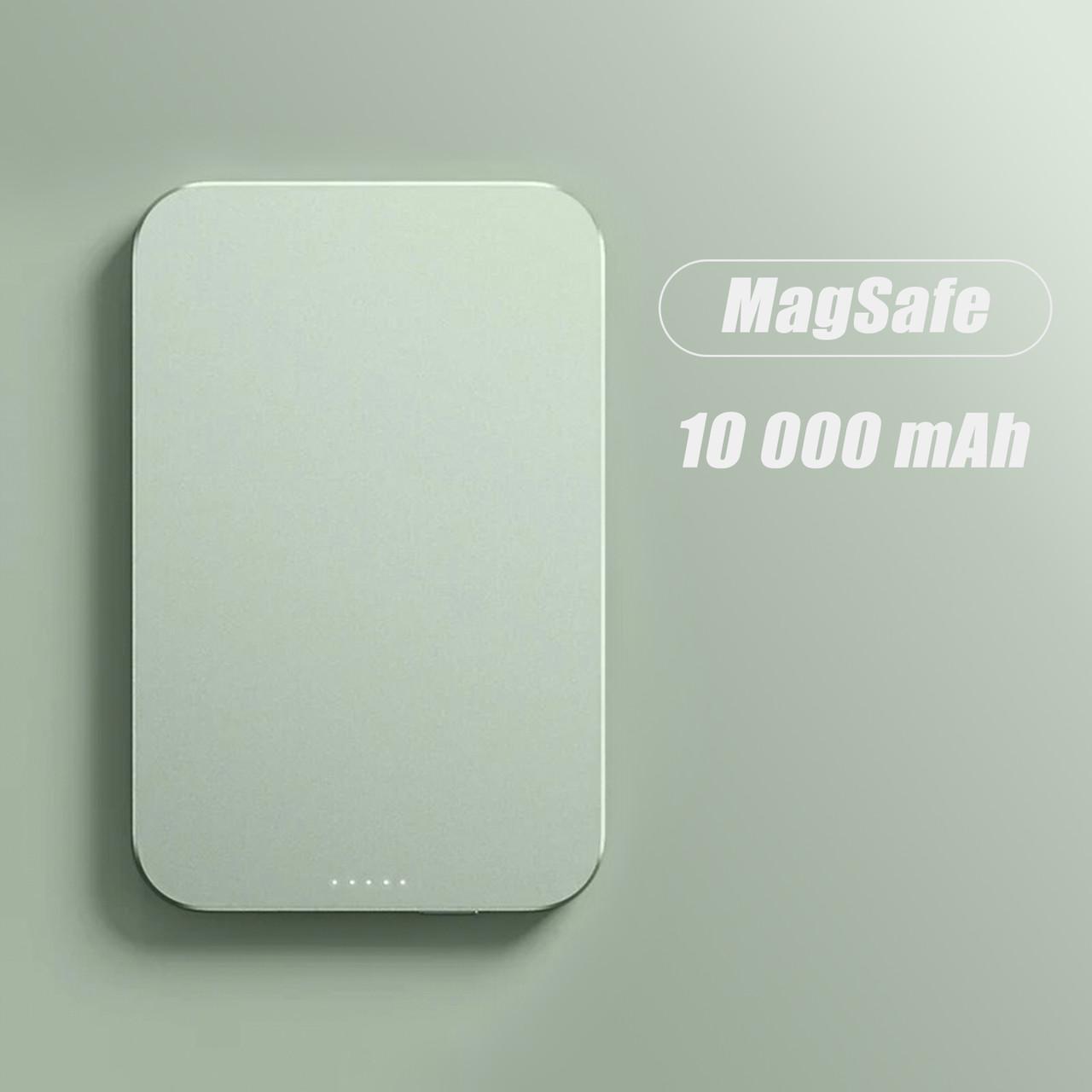 Повербанк бездротовий MagSafe з бездротовою зарядкою для iPhone 20W 10000 mAh Green Mint (13698850) - фото 2