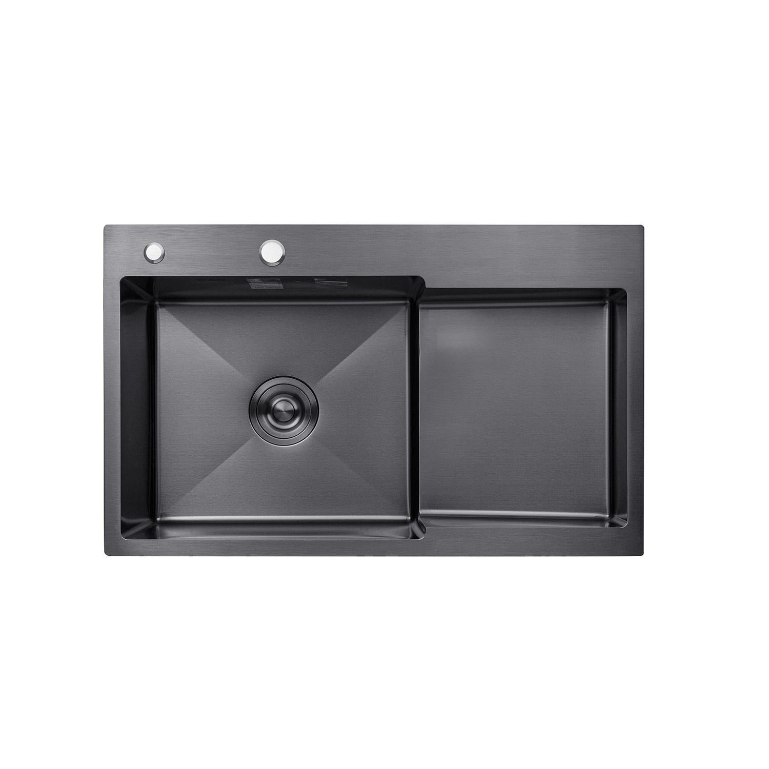 Мойка для кухни Kroner KRP PVD Schwarze 7848LHM 3,0/1,0 мм (CV030023)
