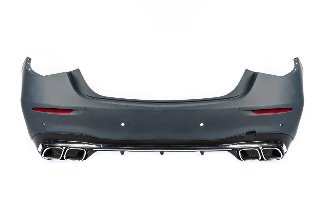 Бампер задний с диффузором AMG S63 GBT для Mercedes S-сlass W223 abs-пластик под покраску (151194)