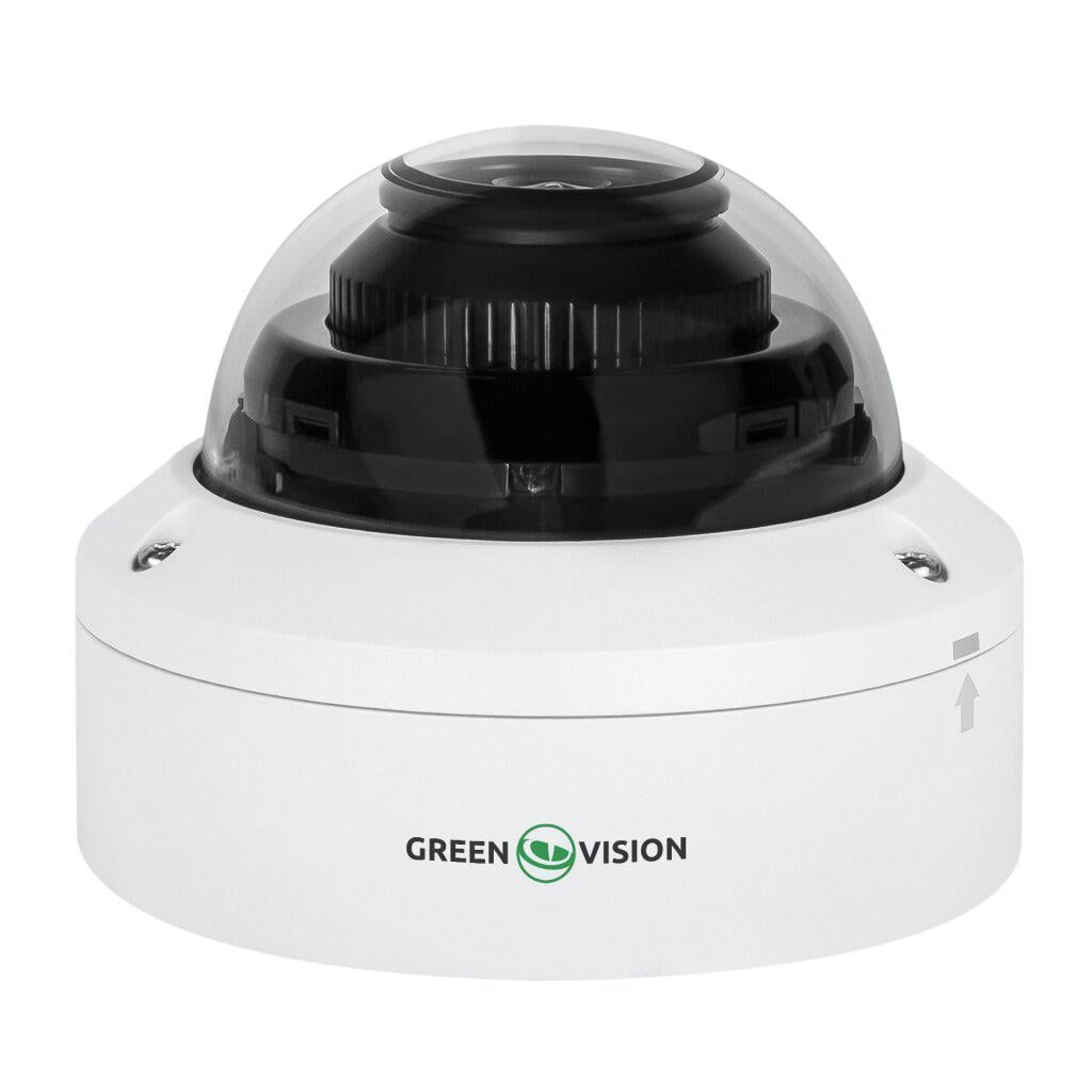 Камера купольная GreenVision GV-174 Ultra AI IP 5 Мп наружная IP67 POE инфракрасная Белый (620967)