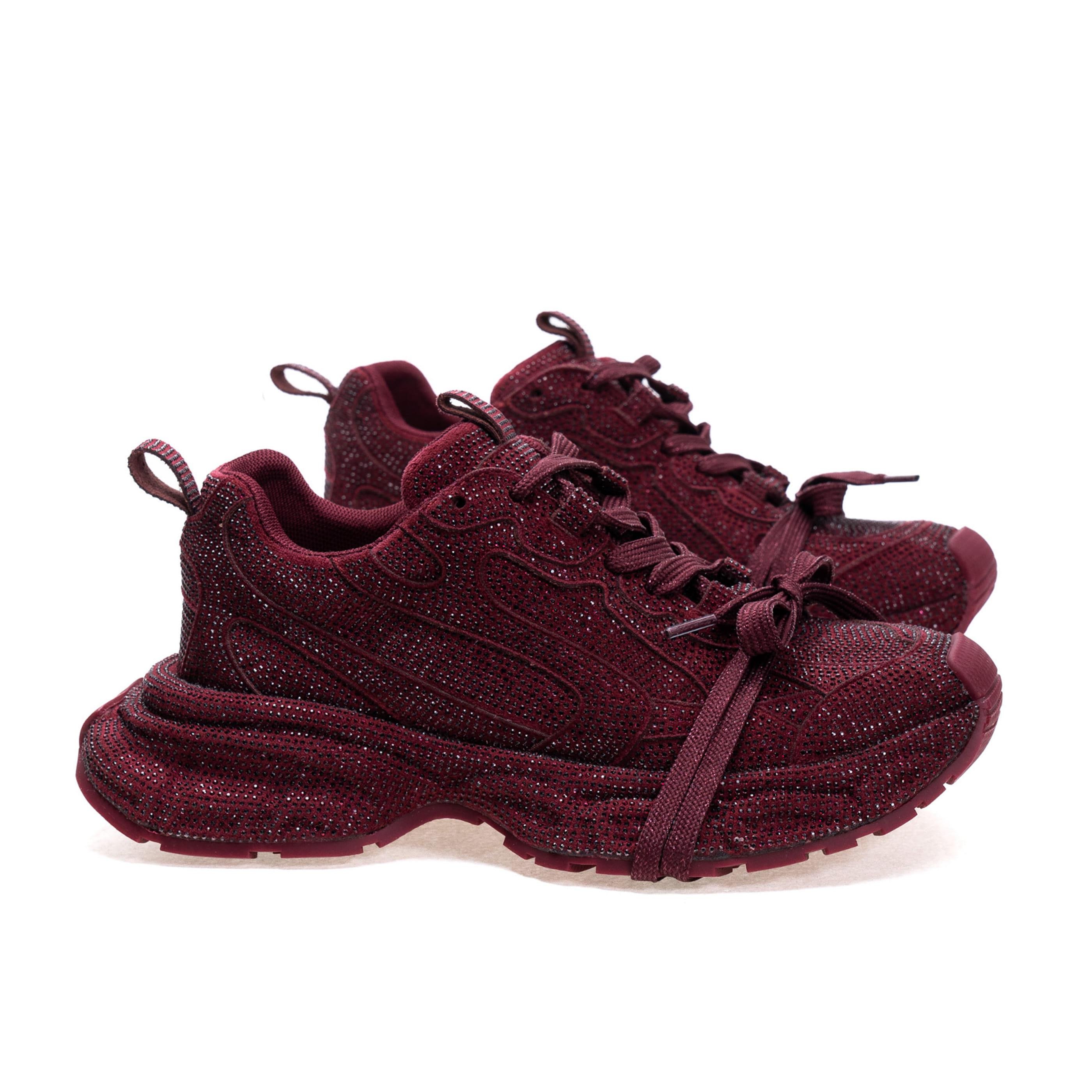 Кроссовки Bigrosse 01569 р. 36 Бордовый (104363595)