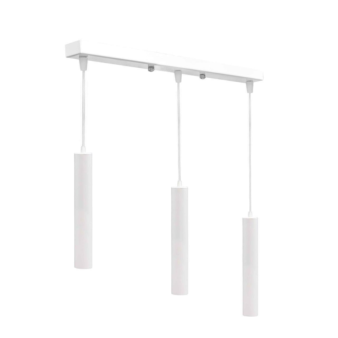 Подвесной светильник MSK ELECTRIC Tube под три лампы Е27 Белый (NL 3522-3 W) - фото 2 Подвесной светильник MSK ELECTRIC Tube под три лампы Е27 Белый (NL 3522-3 W) - фото 2