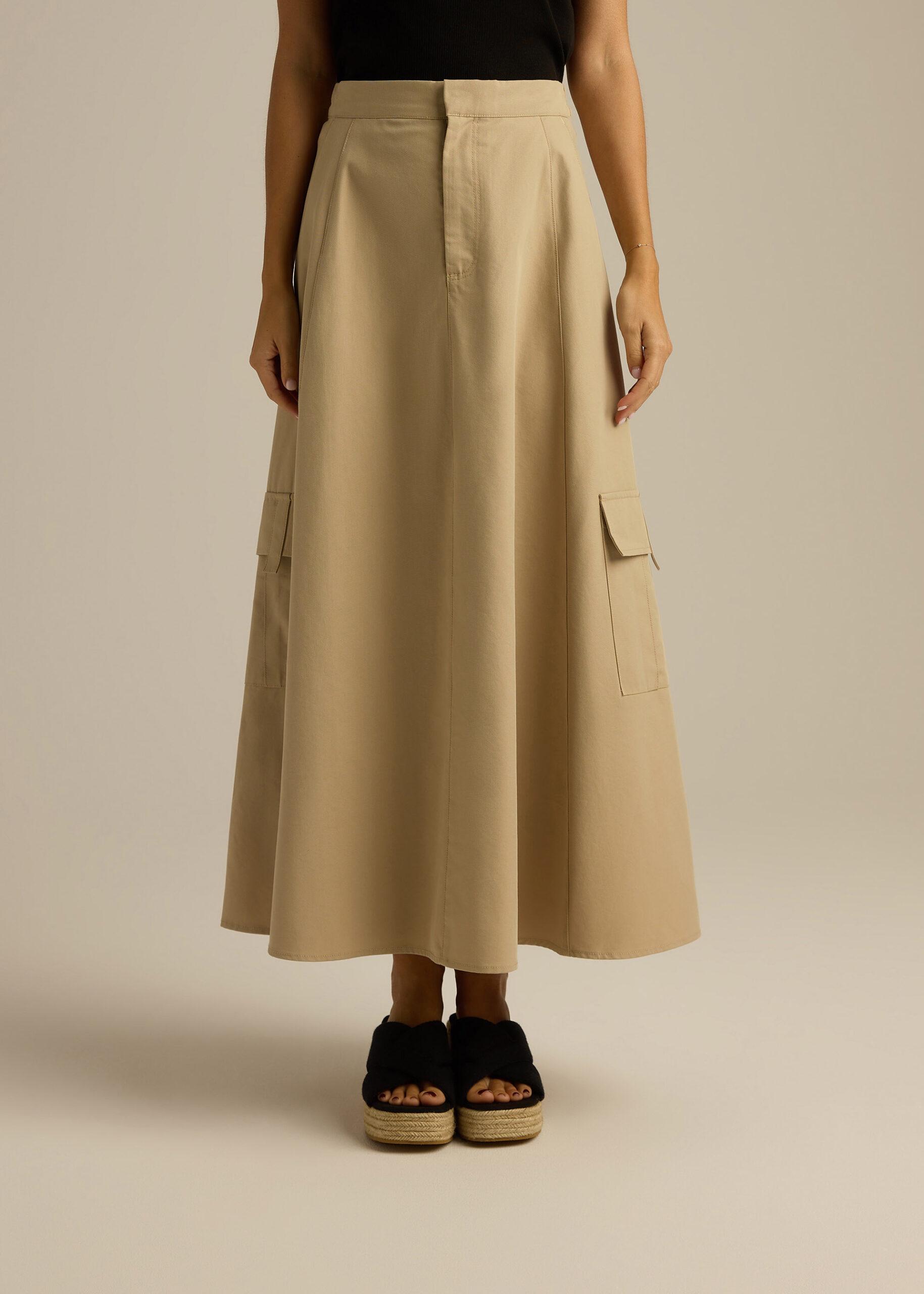 Спідниця жіноча міді Diverse DULIA L Пісочний (5905384144737) - фото 2