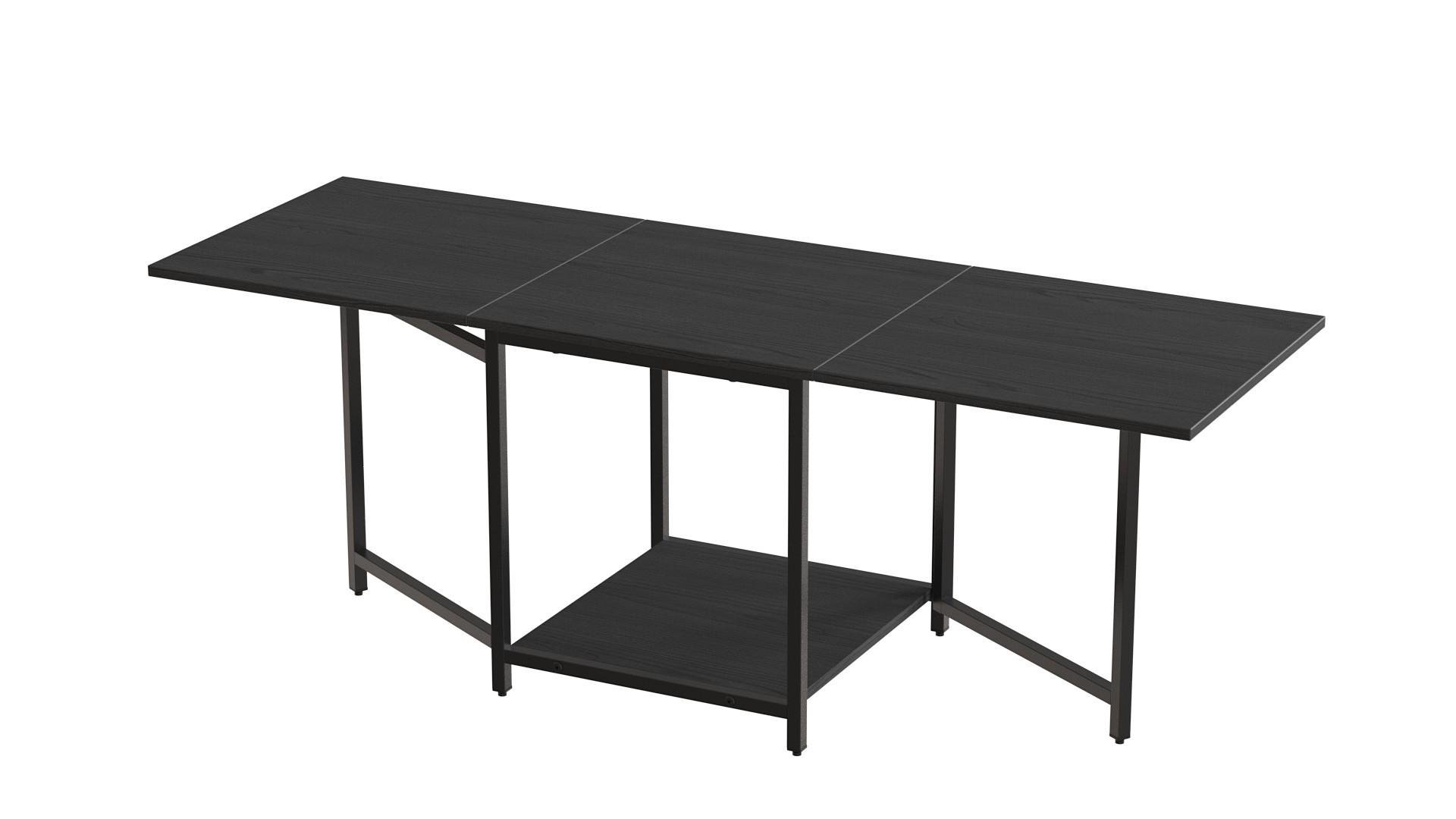 Стол журнальный трансформер Ferrum-decor Куб Комбо металл/ДСП 16 мм 650x540x532x500 мм Черный/Сосная Кембра (FRD-105152) - фото 1