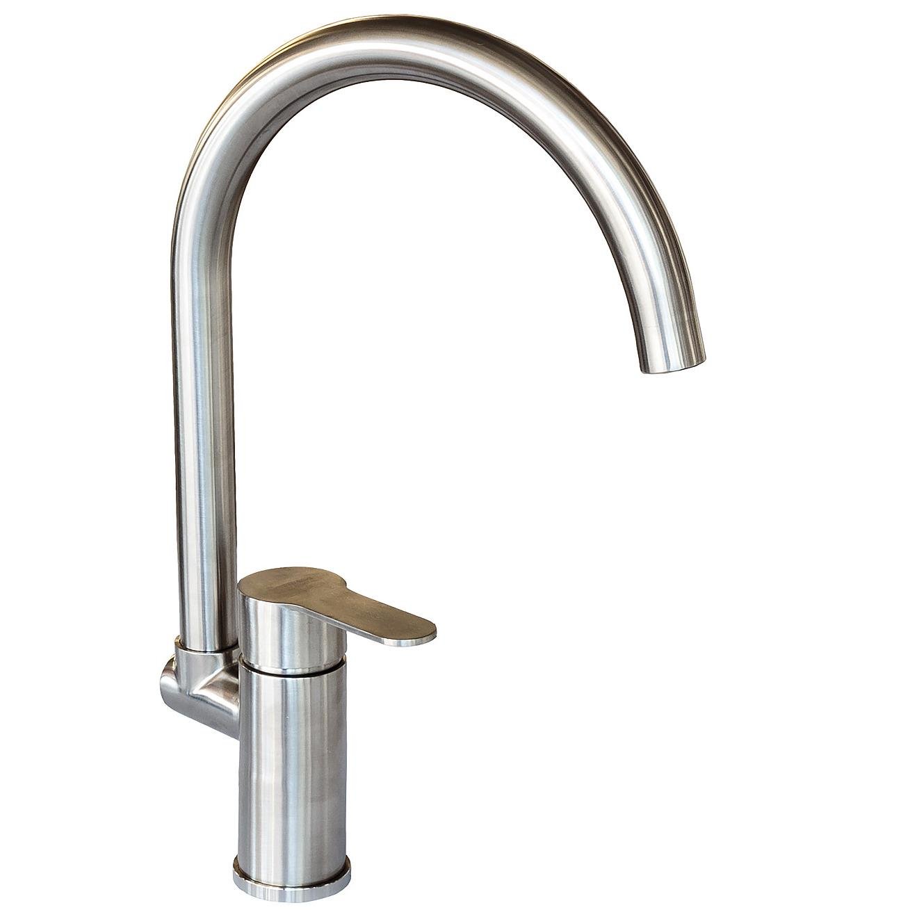 Смеситель для кухни Platinum Germece 8006 sk PLS-A13127 однорычажный Сатин (151460)