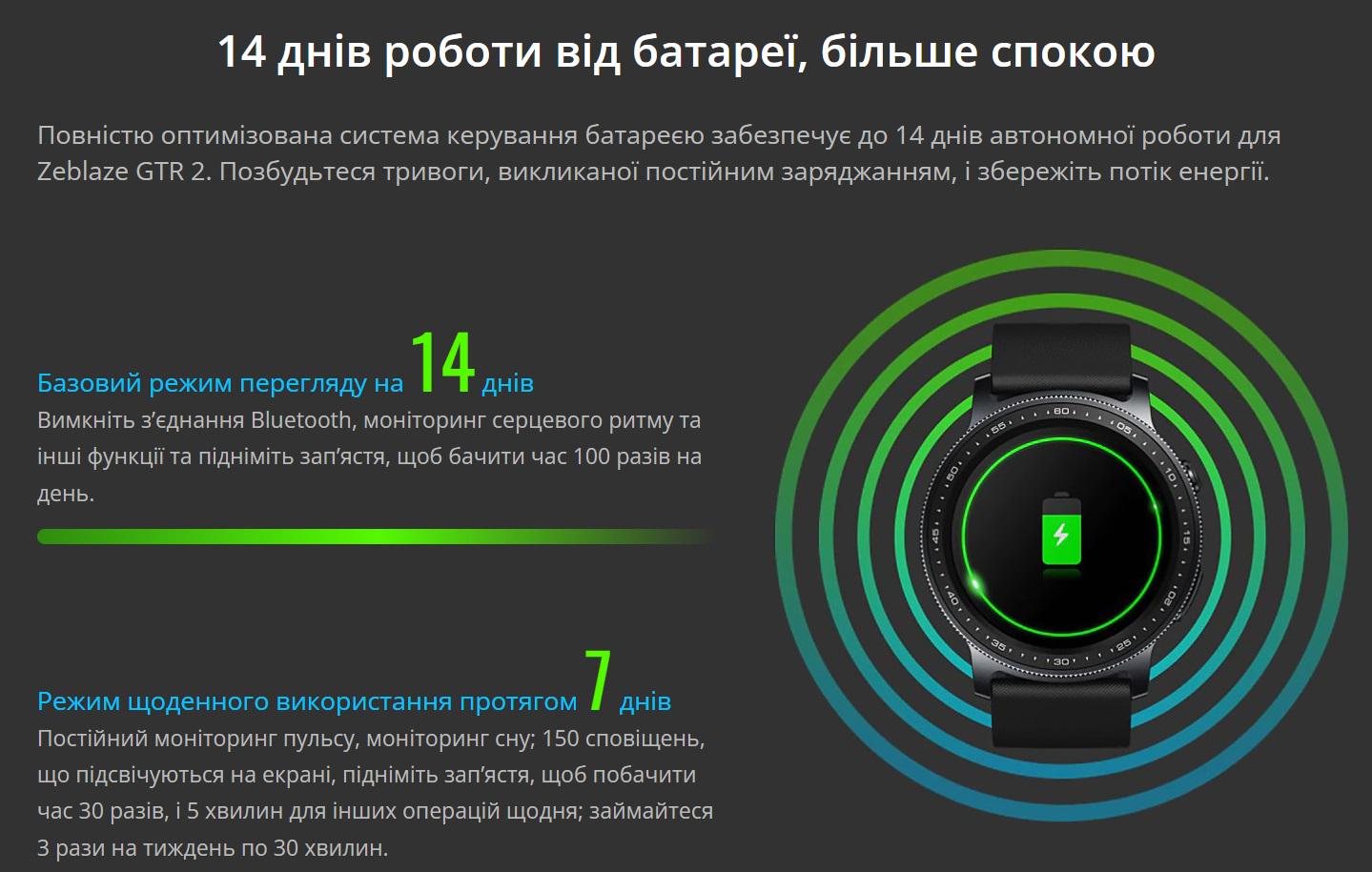 Смарт-годинник жіночий Zeblaze GTR 2 Gold (10454824) - фото 11 Смарт-годинник жіночий Zeblaze GTR 2 Gold (10454824) - фото 11