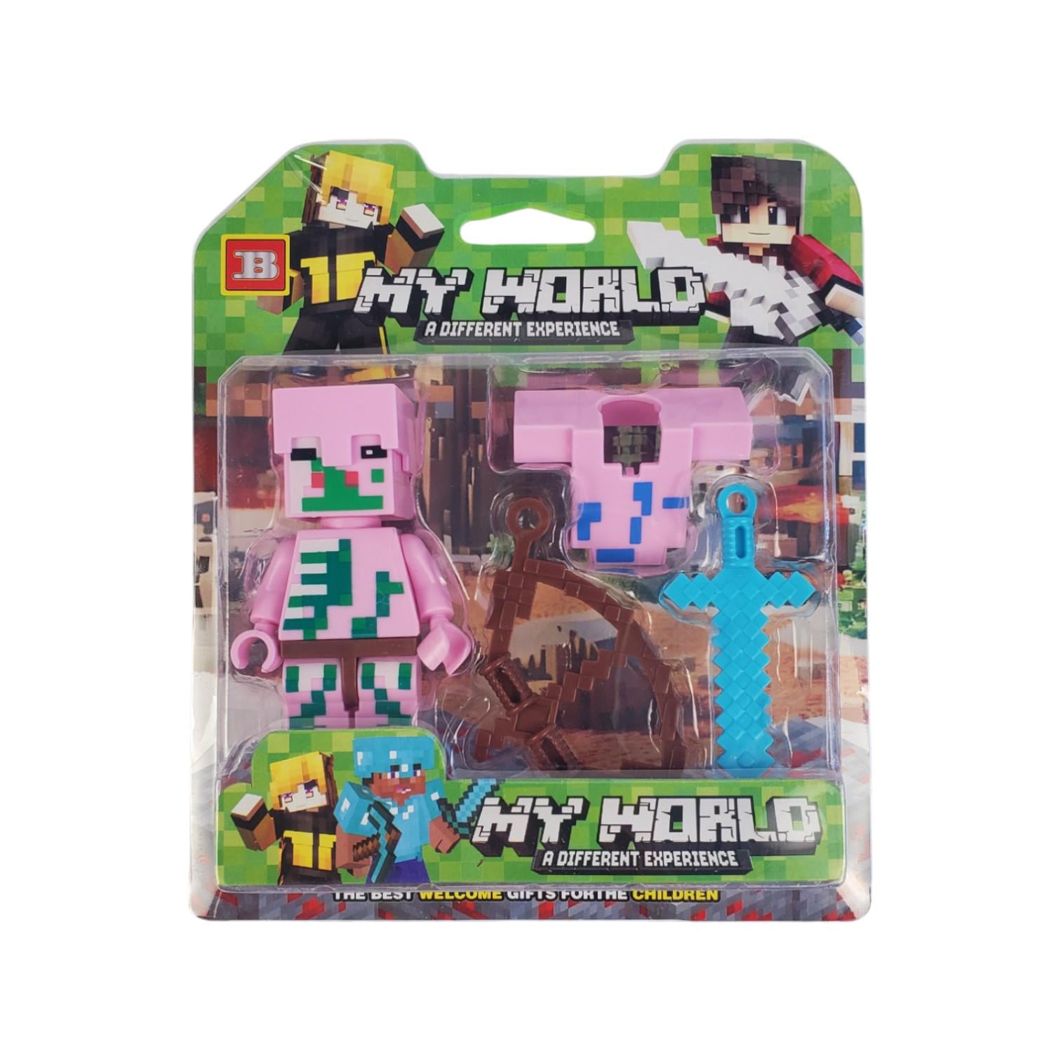 Фигурка Minecraft Пиглина с броней и оружием (WK202411)