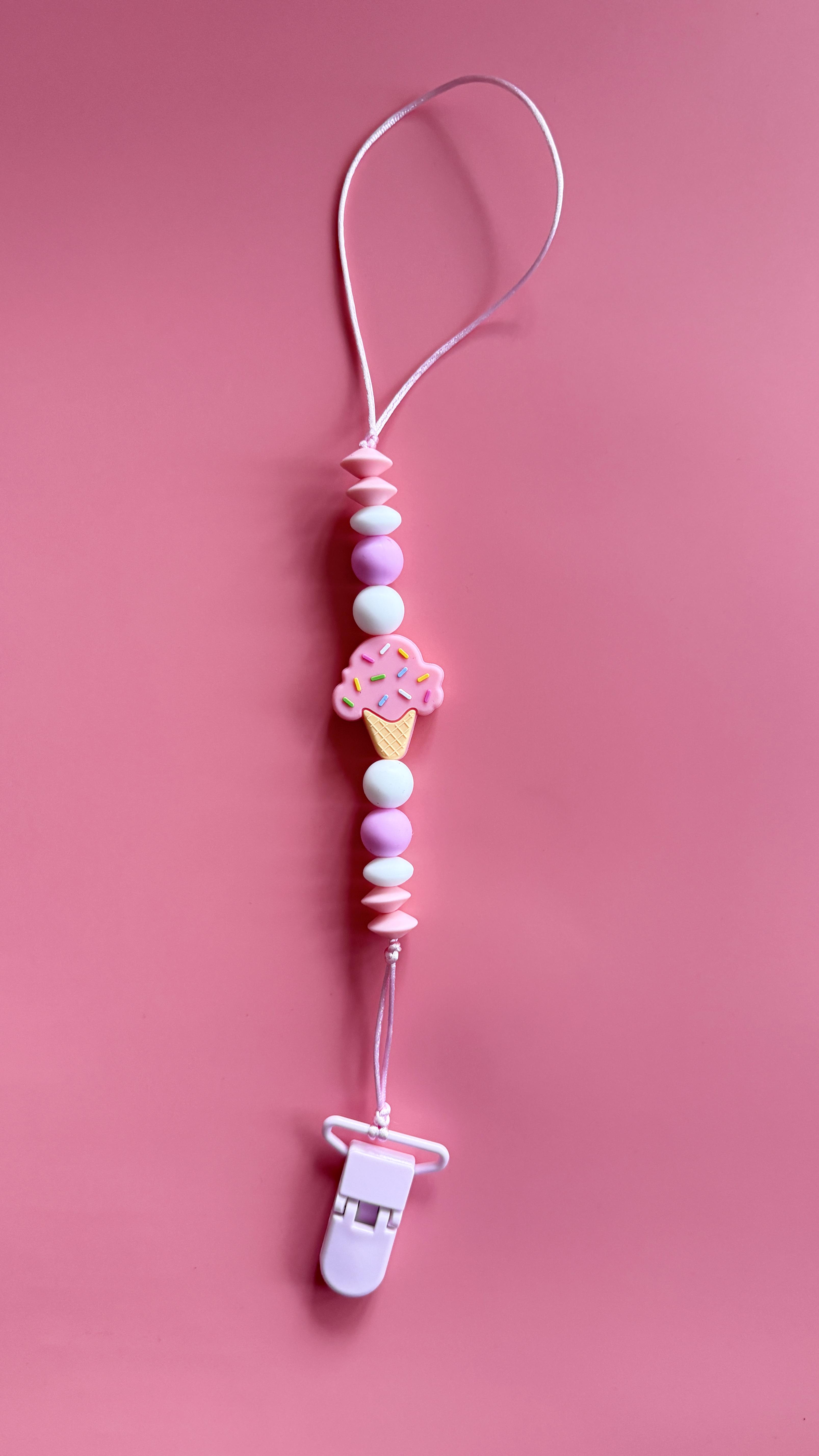 Держатель для пустышки Mommy Bag Мороженое Розовый (143984)