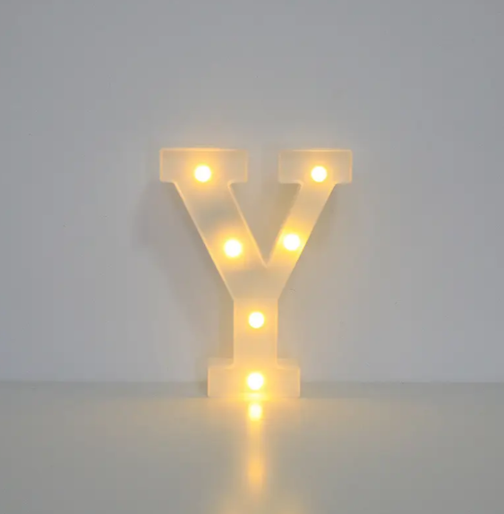 Літера led об'ємна Y маленька 14x13 см Білий (553101) Літера led об'ємна Y маленька 14x13 см Білий (553101)