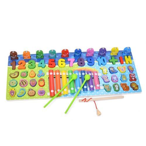 Деревянная игрушка многофункциональная доска (MD 0875)