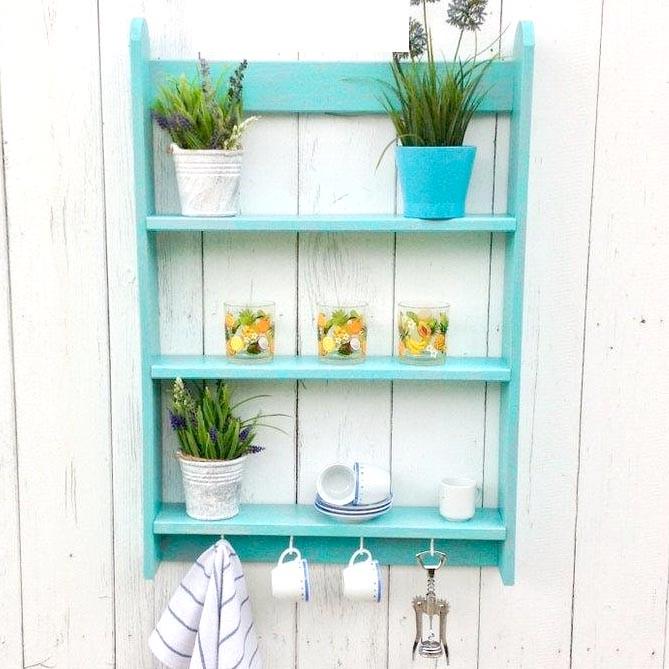 Полка настенная из дерева Эстансия Ирис (ПНС/005652)