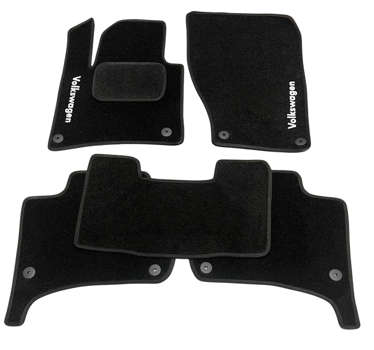 Килимки в салон ворсові для Volkswagen Touareg 2010-2018 5 шт. Чорний (27326723)