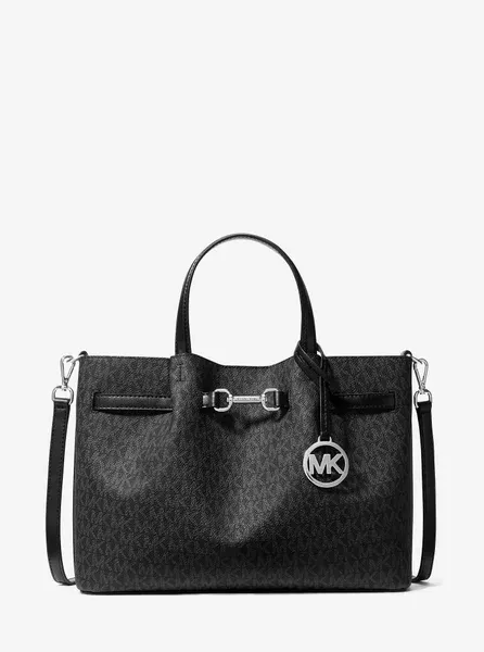 Сумка Michael Kors Carson Medium Signature Logo Satchel (35S5S2ZS3B)