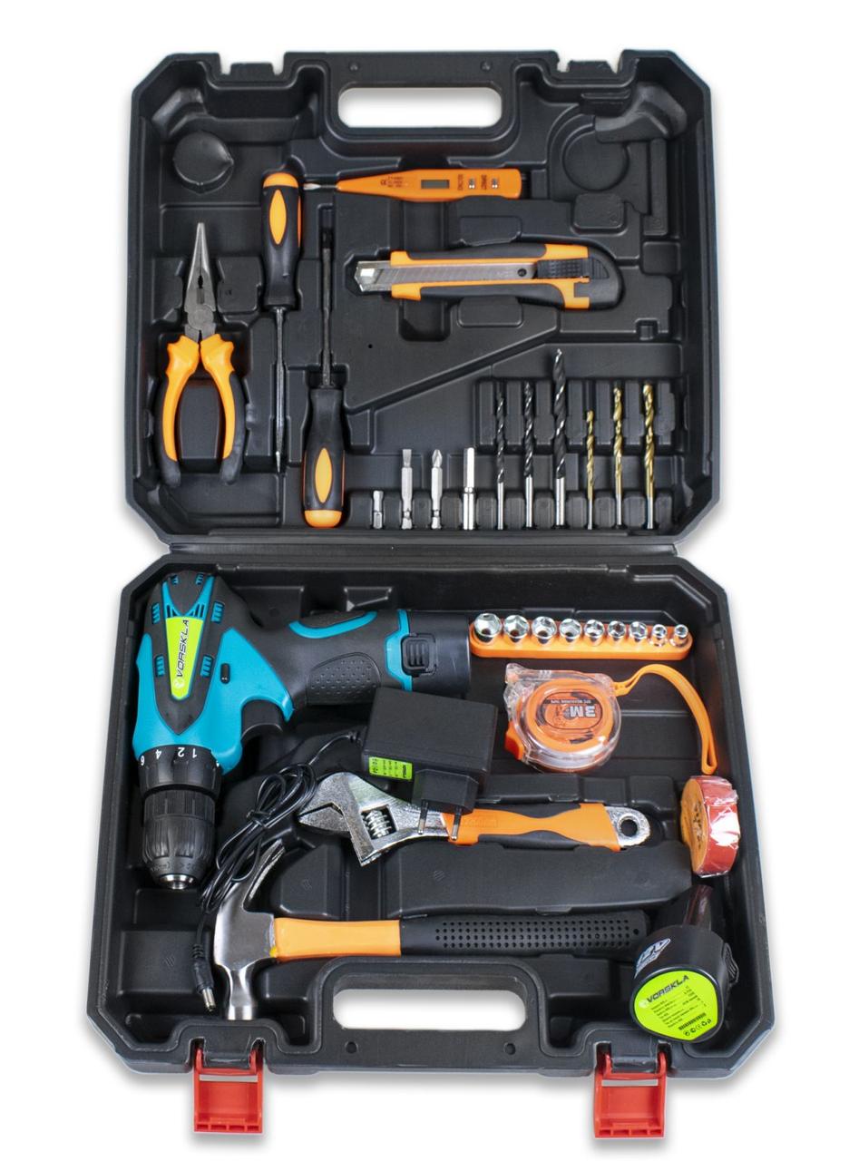 Шуруповерт аккумуляторный Vorskla ПМЗ 12/2S Li с набором инструментов (10449424) Шуруповерт аккумуляторный Vorskla ПМЗ 12/2S Li с набором инструментов (10449424)