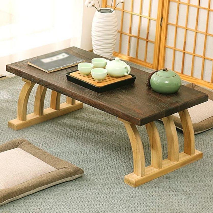 Столик для медитации из дерева Дангима 80х40х30 см Капучино/Сиена (МДТ-804030290905)