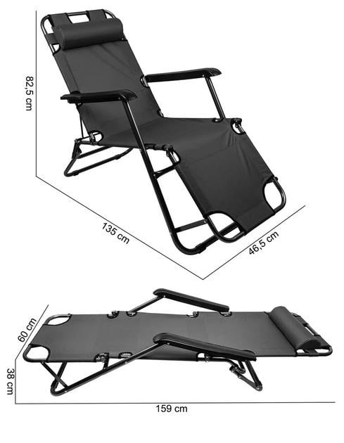 Шезлонг Maltec Sunwaal Riviera с подголовником/до 120 кг (29515778) - фото 2 Шезлонг Maltec Sunwaal Riviera с подголовником/до 120 кг (29515778) - фото 2