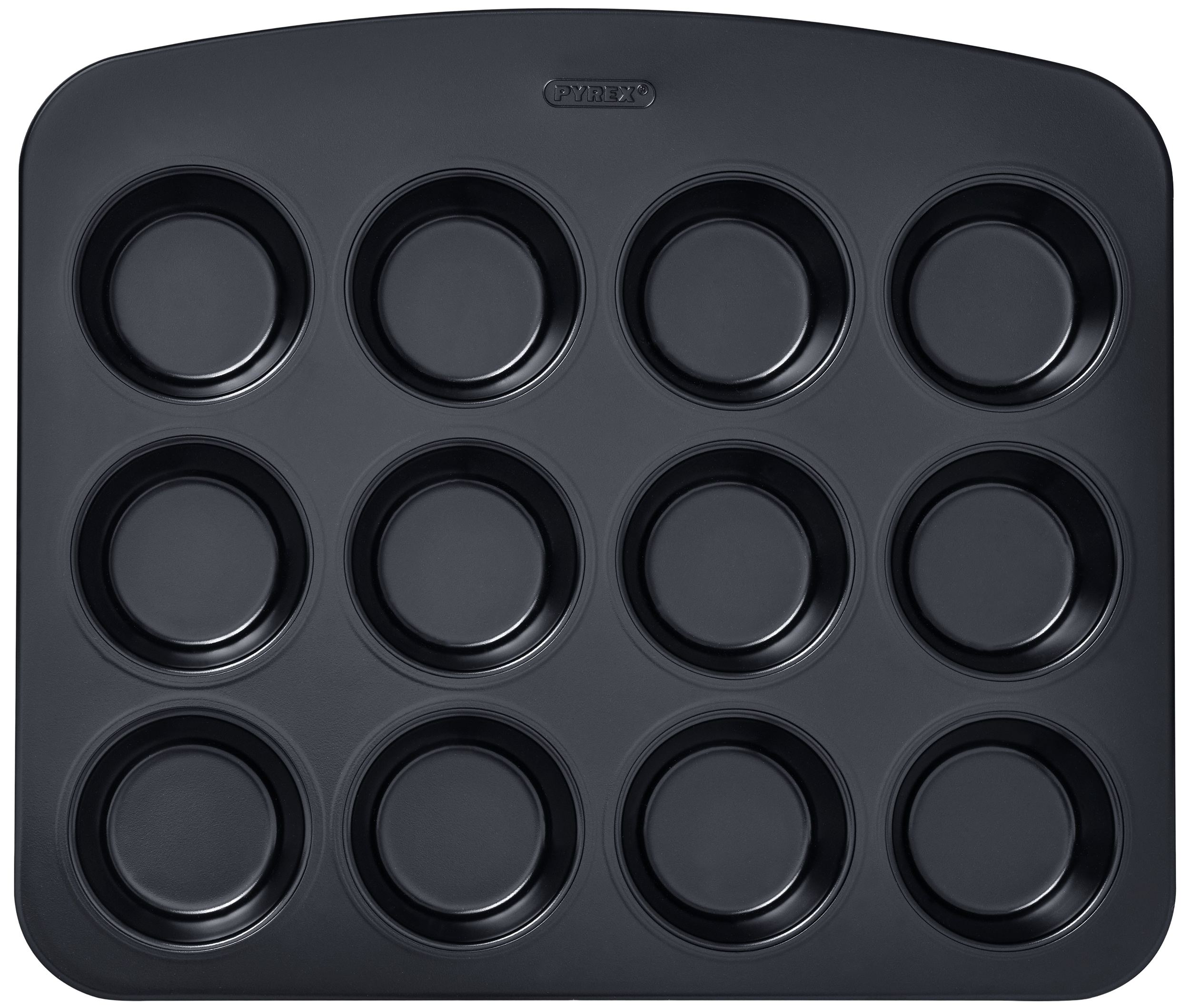 Форма для мафінів Pyrex Glide прямокутна стальна 12 шт. (GL12BU6/8046)