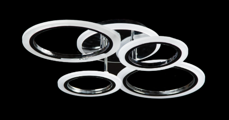 Светодиодная люстра LK29019/2/2/1 LED CR Белый/Хром (AN000841)