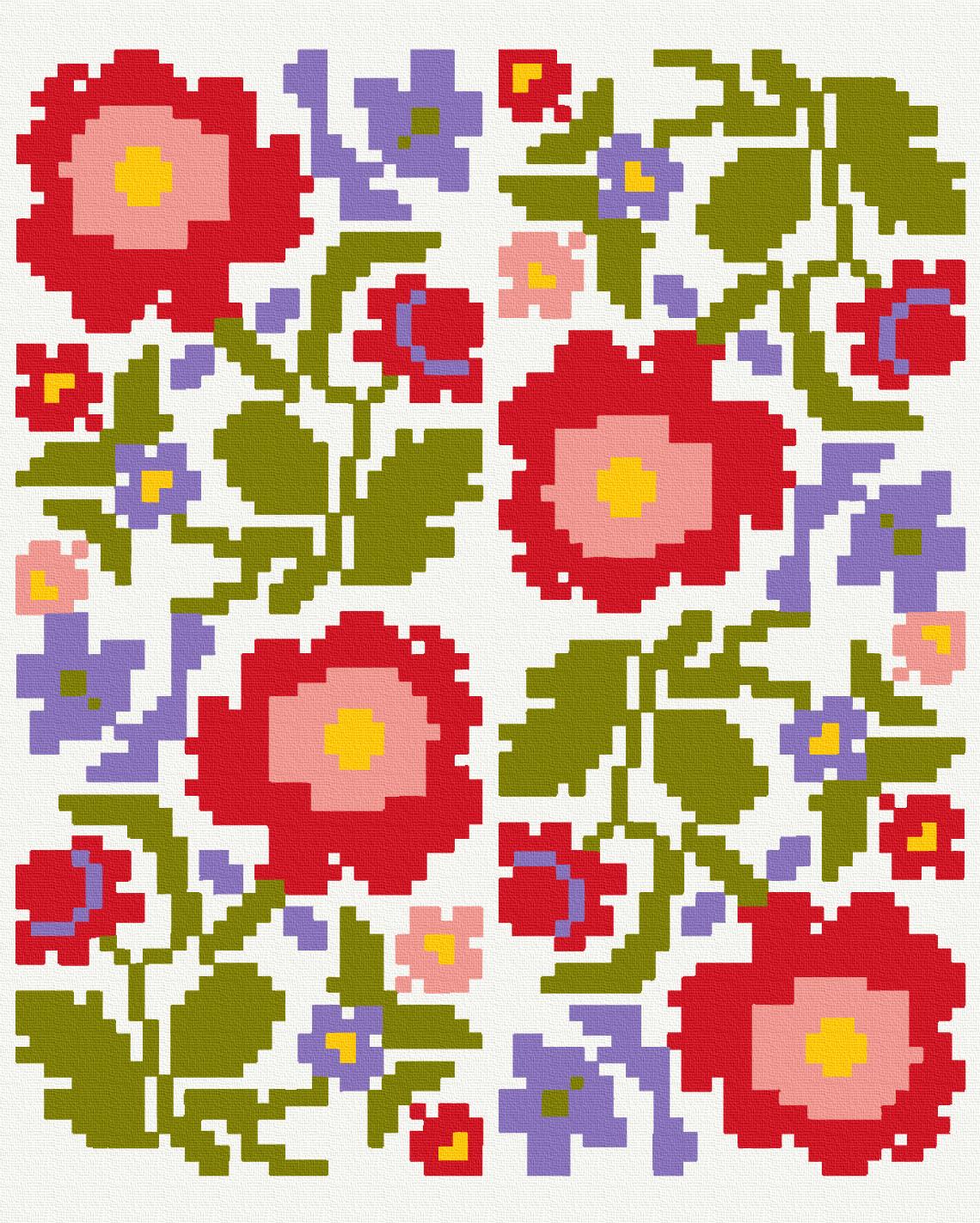 Картина по номерам Brushme Краски вышивки 40x50 см (BS54365)