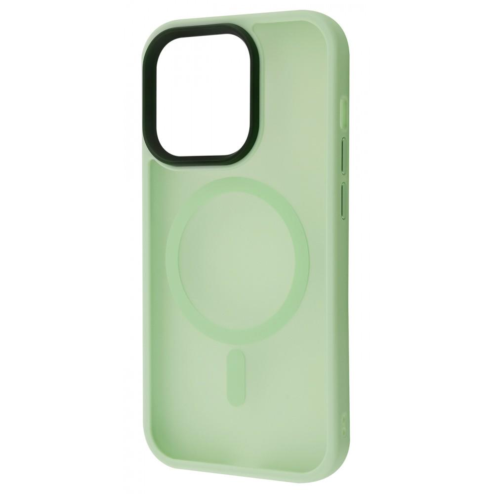 Чехол с поддержкой magsafe WAVE Matte Insane Case with MagSafe iPhone 11 mint