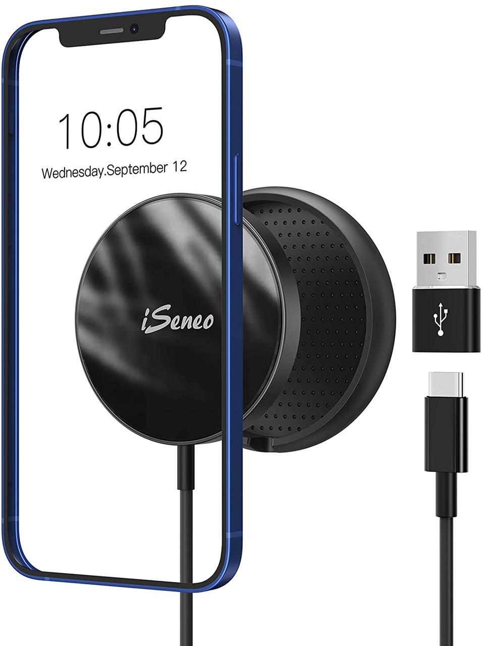 Магнитная быстрая беспроводная зарядка iSeneo, для Iphone 12, 15W, (1594232597)