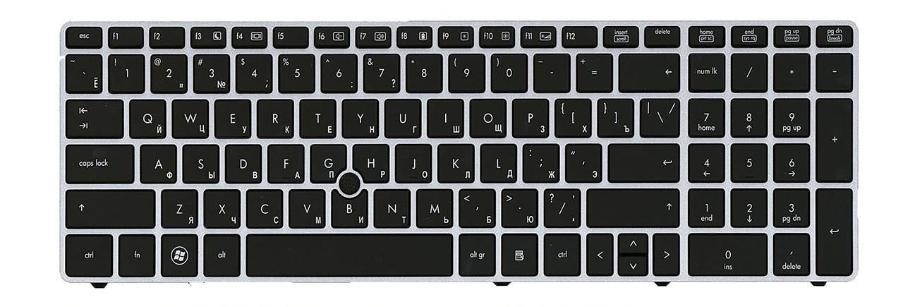Клавіатура для ноутбука HP EliteBook 6565B матова (641179-251)