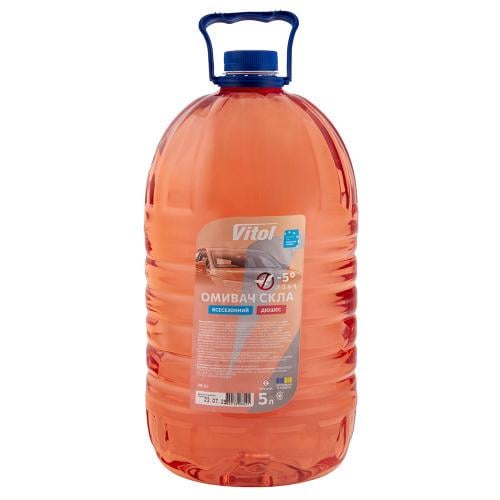Омыватель стекло всесезонный Vitol "-5" Дюшес 5 л