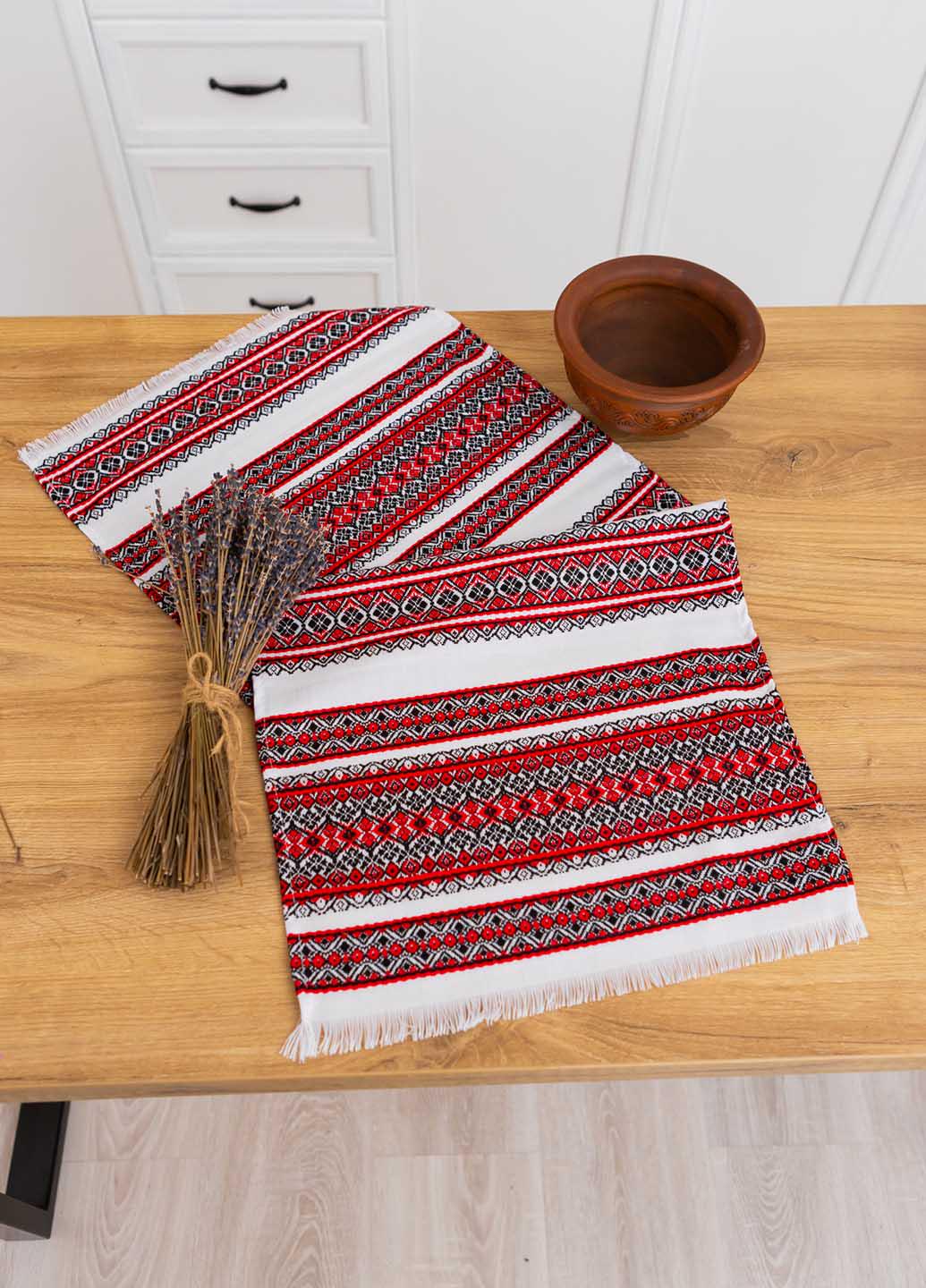 Полотенце вышитое с украинским орнаментом 75х35 см (анс3-1-35)