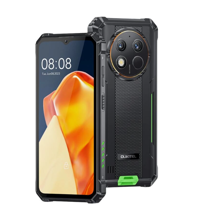 Смартфон Oukitel G1 6/256 GB IP69k NFC Black/Green (23653333) - фото 1 Смартфон Oukitel G1 6/256 GB IP69k NFC Black/Green (23653333) - фото 1