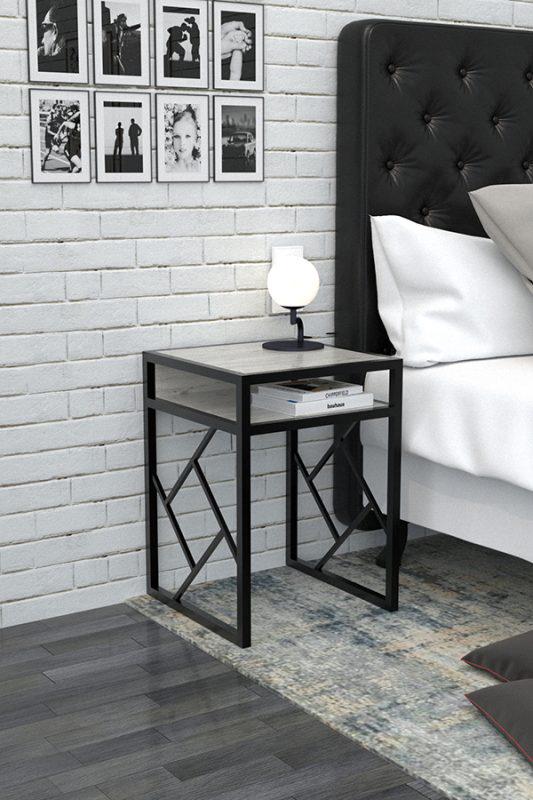 Тумба прикроватная EcoLoft Ривера DSP-1084 Лофт Дуб Кортона (22876315) - фото 3 Тумба прикроватная EcoLoft Ривера DSP-1084 Лофт Дуб Кортона (22876315) - фото 3