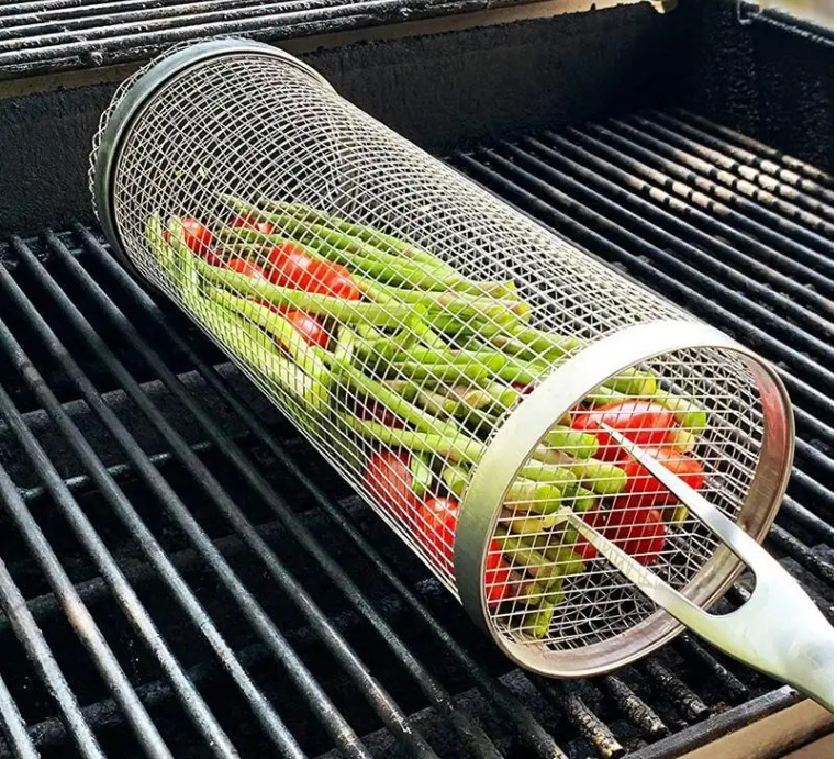Решітка циліндрична для гриля та барбекю з нержавіючої сталі 30х9 см (Н-1303) - фото 2 Решітка циліндрична для гриля та барбекю з нержавіючої сталі 30х9 см (Н-1303) - фото 2