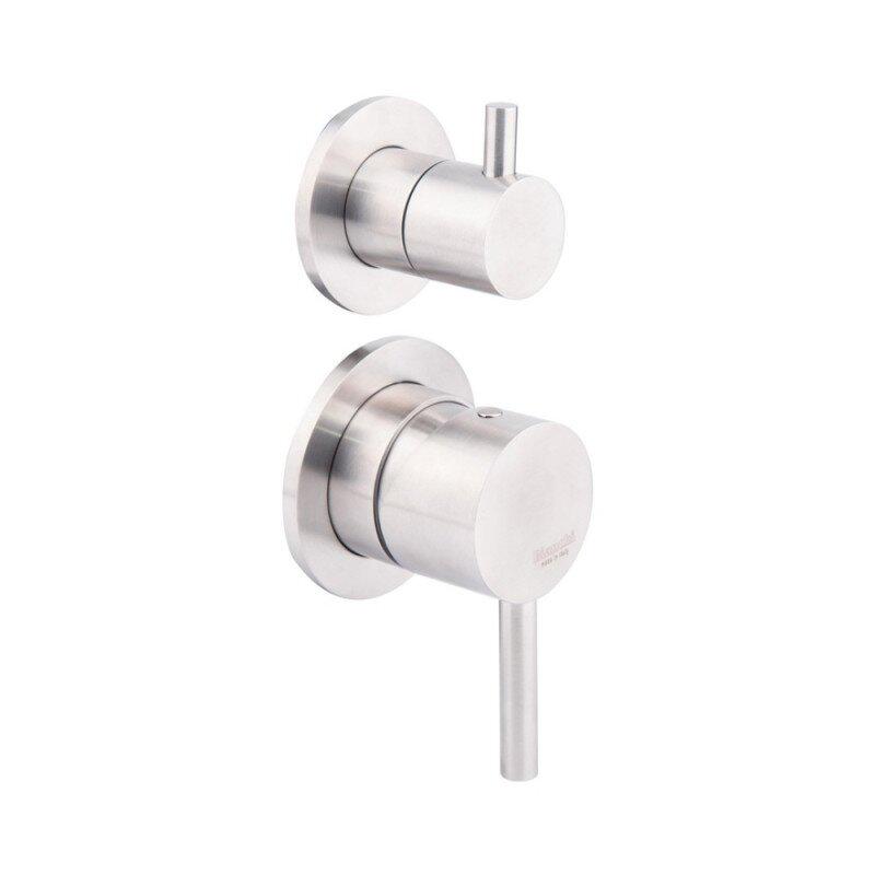 Смеситель скрытого монтажа Bianchi Steel INDSTE2303INX с переключателем Сатин (60251)