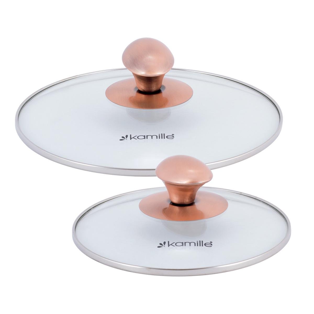 Набір каструль із кришками Kamille КМ-4935 із нержавіючої сталі з 4-х предметів Сталевий (150-84-4935) - фото 5 Набір каструль із кришками Kamille КМ-4935 із нержавіючої сталі з 4-х предметів Сталевий (150-84-4935) - фото 5