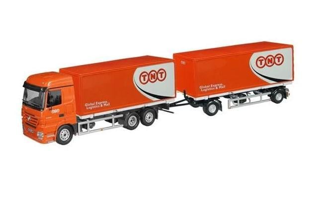 Трейлер із причепом MB Actros Box TNT масштабна модель 1:50 548/01