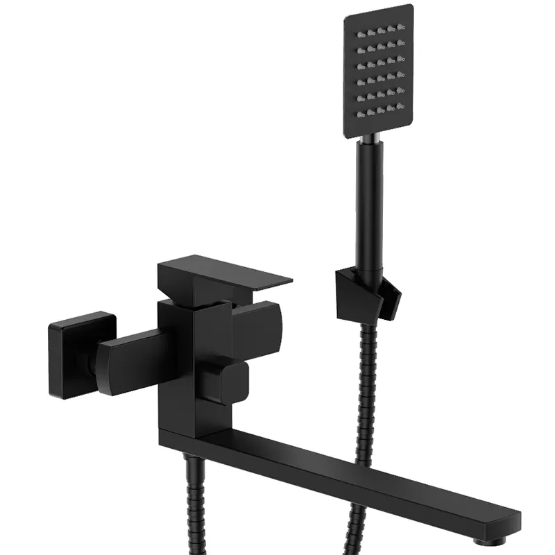 Смеситель для ванны MIXXUS KUB-007 Euro из нержавеющей стали SUS304 Black (MI6095)