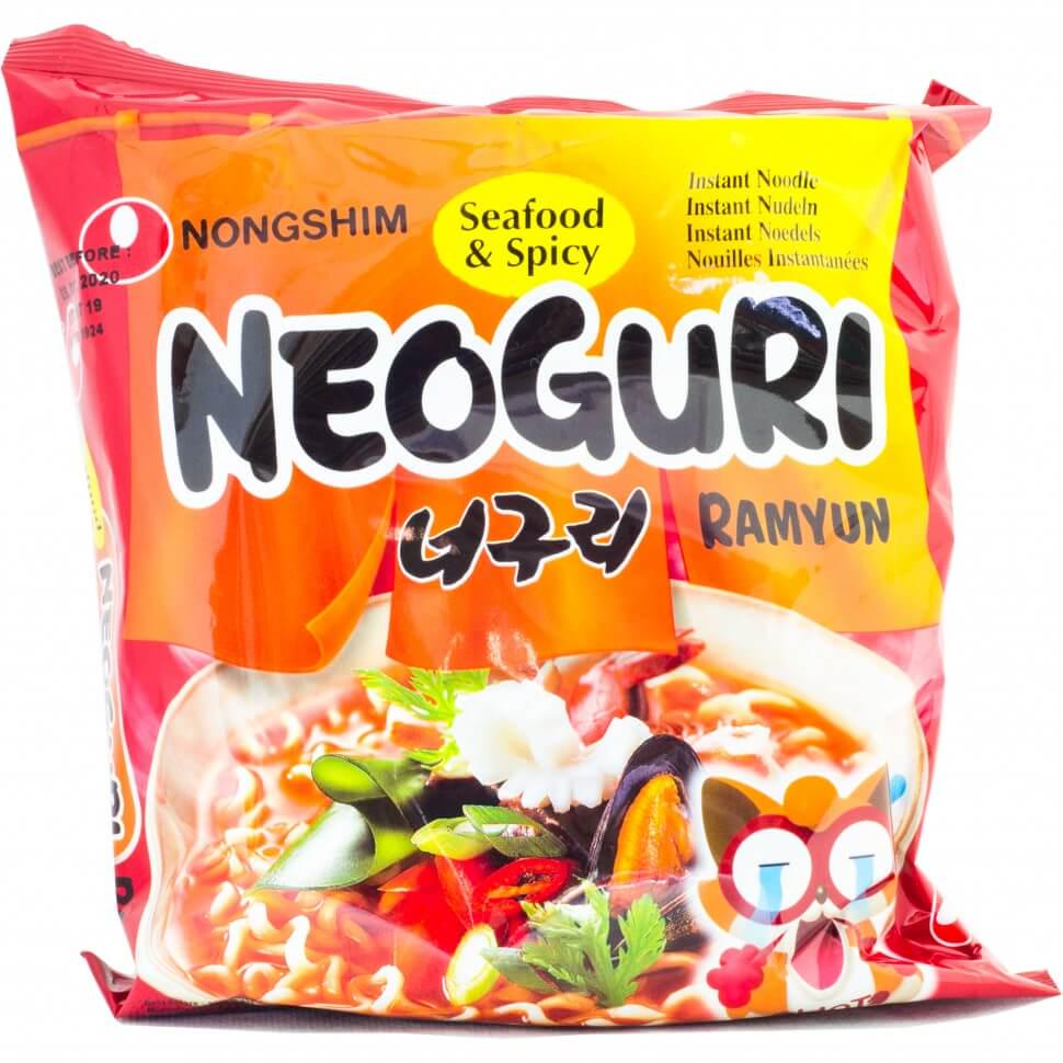 Локшина рамен Nongshim Neoguri з морепродуктами гостра 120 г (5475)