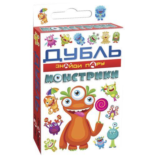 Игра карточная Дубль монстрики Найди пару