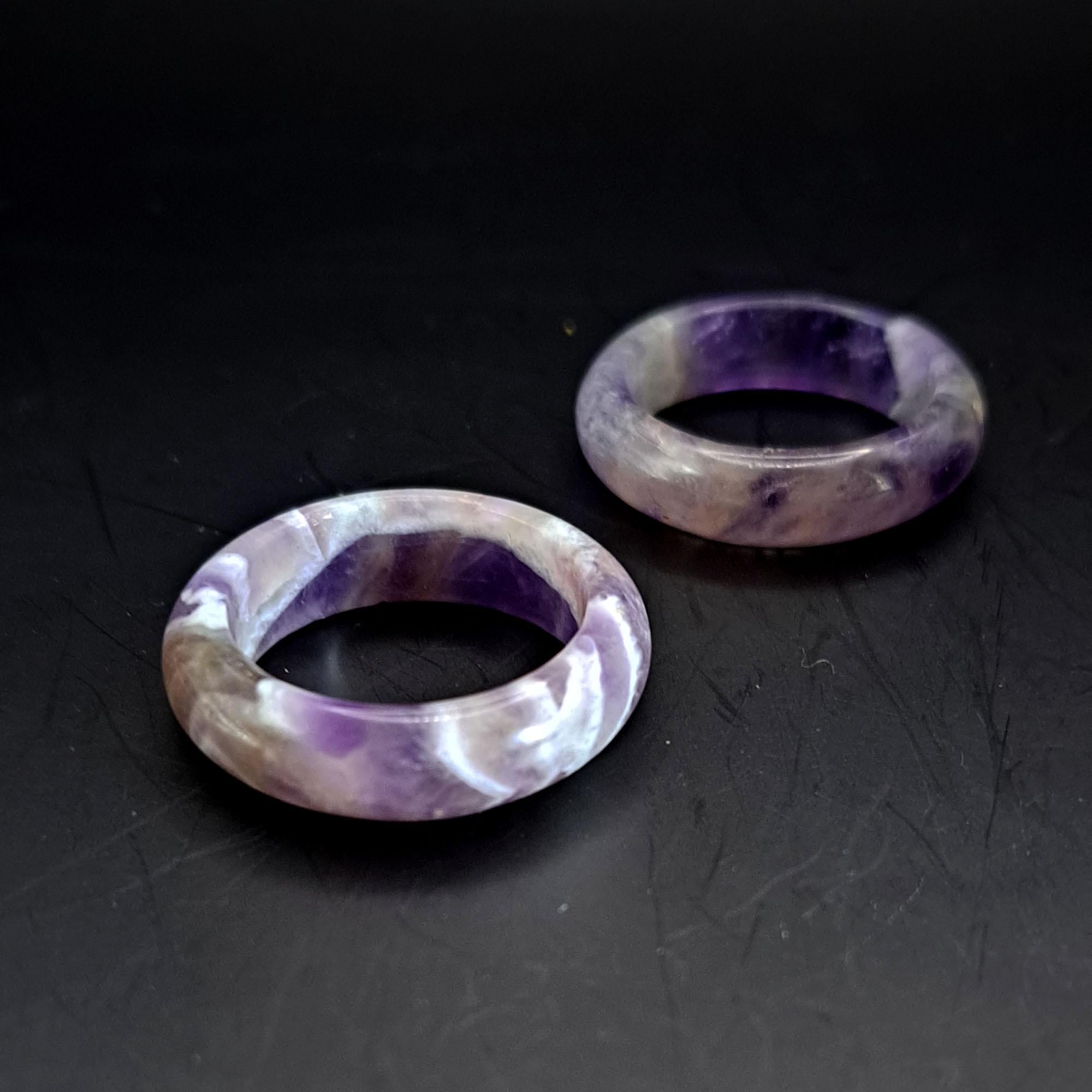 Кольцо DARSANA из натурального камня аметист (DRSCH00214)