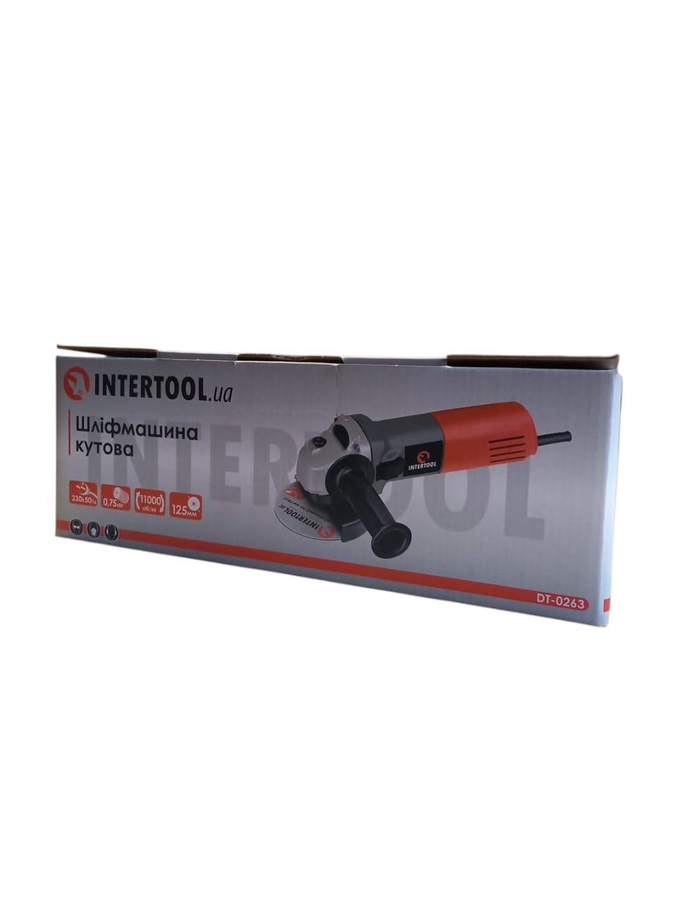 Машина угловая шлифовальная Intertool DT-0263 750 Вт 125 мм 11000 об/мин (26138972) - фото 3