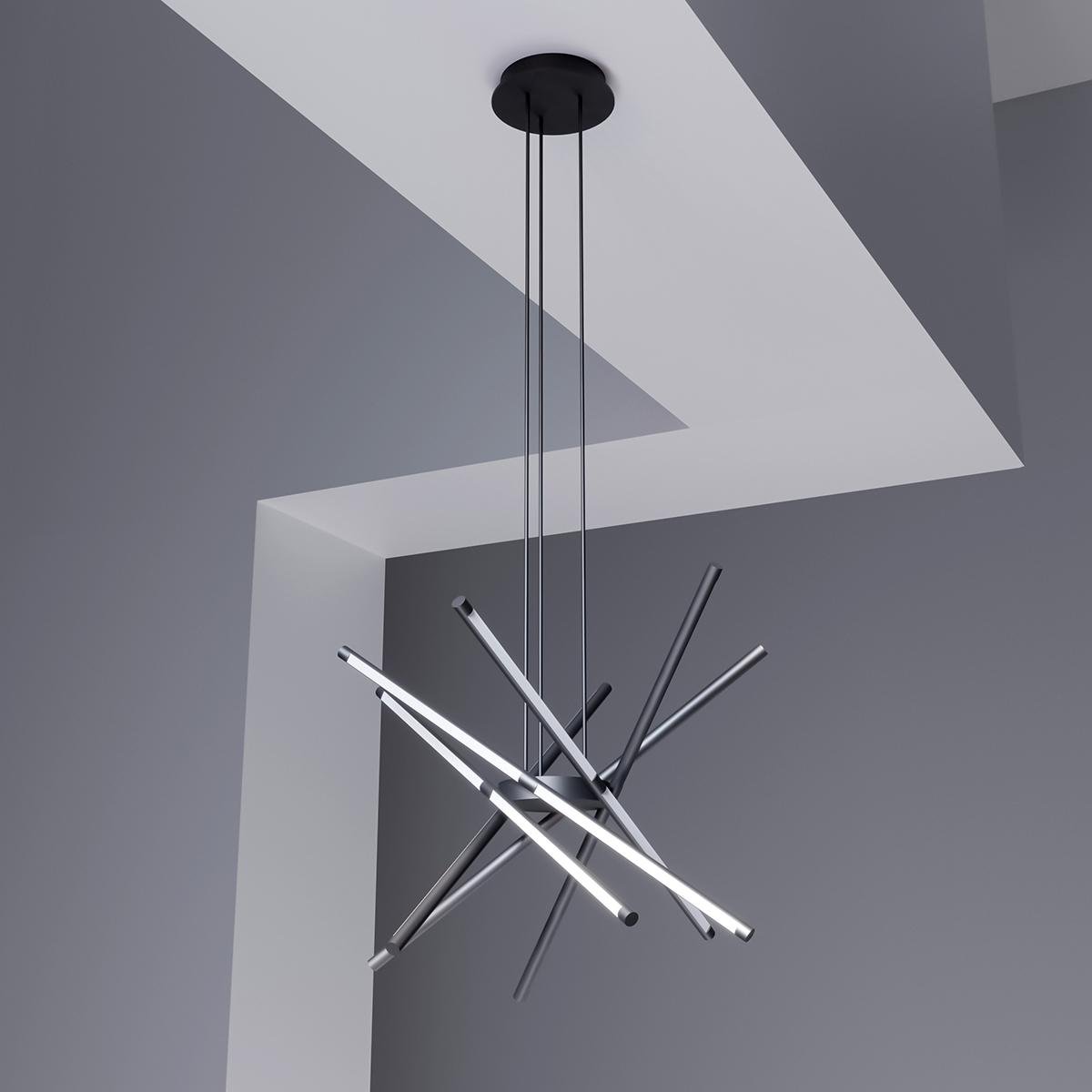 Люстра MJ-Light APEX-D 4000 K BK (18006)