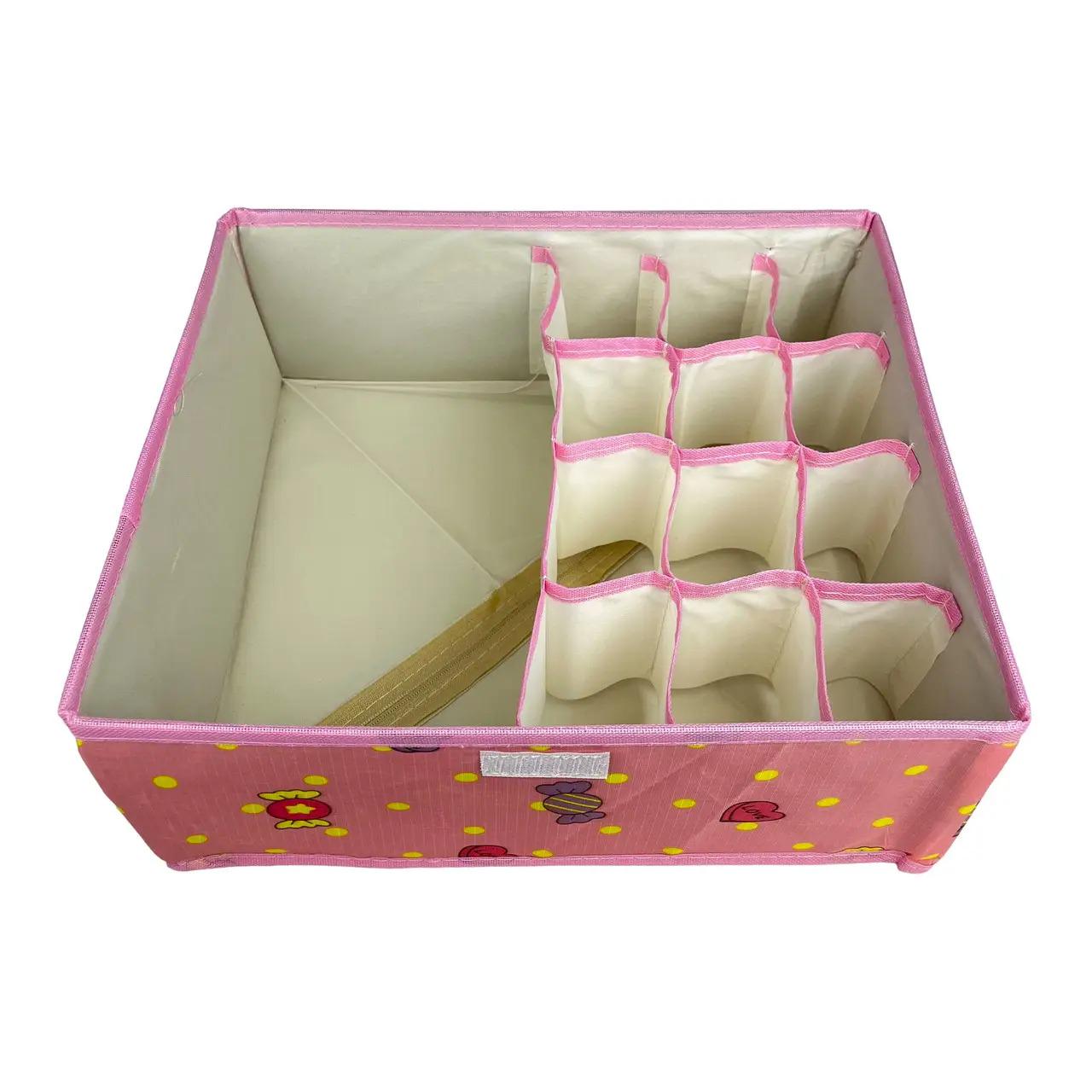 Органайзер для нижнего белья и носков 12 ячеек/1 большое отделение (ОДШ-124-12) - фото 3