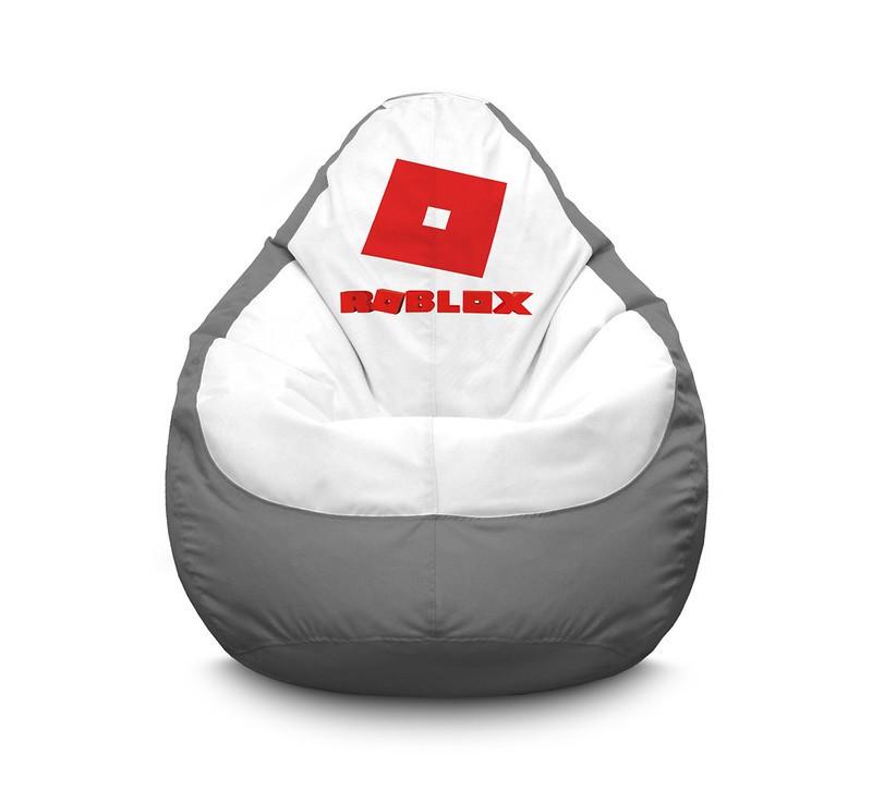 Кресло мешок iPuff Roblox Red logo Оксфорд XXXL 100х135 см Серый Кресло мешок iPuff Roblox Red logo Оксфорд XXXL 100х135 см Серый